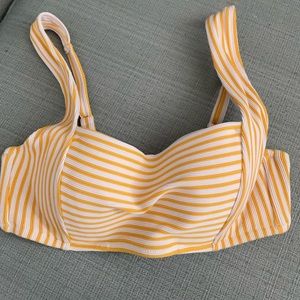 stripe bikini top
